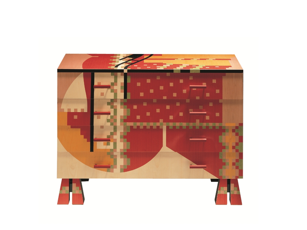 CALAMOBIO Chest of Drawers-Dresser by Alessandro Mendini (Re-edition, 1988) from ZANOTTA (Edizioni Collection) - Copyright: © ZANOTTA, Alessandro Mendini (Atelier Mendini)