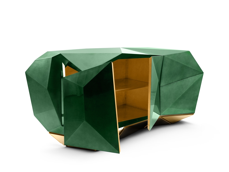 DIAMOND EMERALD Sideboard-Credenza-Buffet by Pedro Sousa from BOCA DO LOBO (Limited Edition Collection, 2013 re-edition) - Copyright: ©BOCA DO LOBO